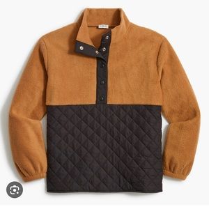 Jcrew QUILTED SHERPA HALF-ZIP